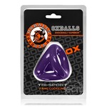 Oxballs Tri-Sport 3-Ring Cocksling - Purple