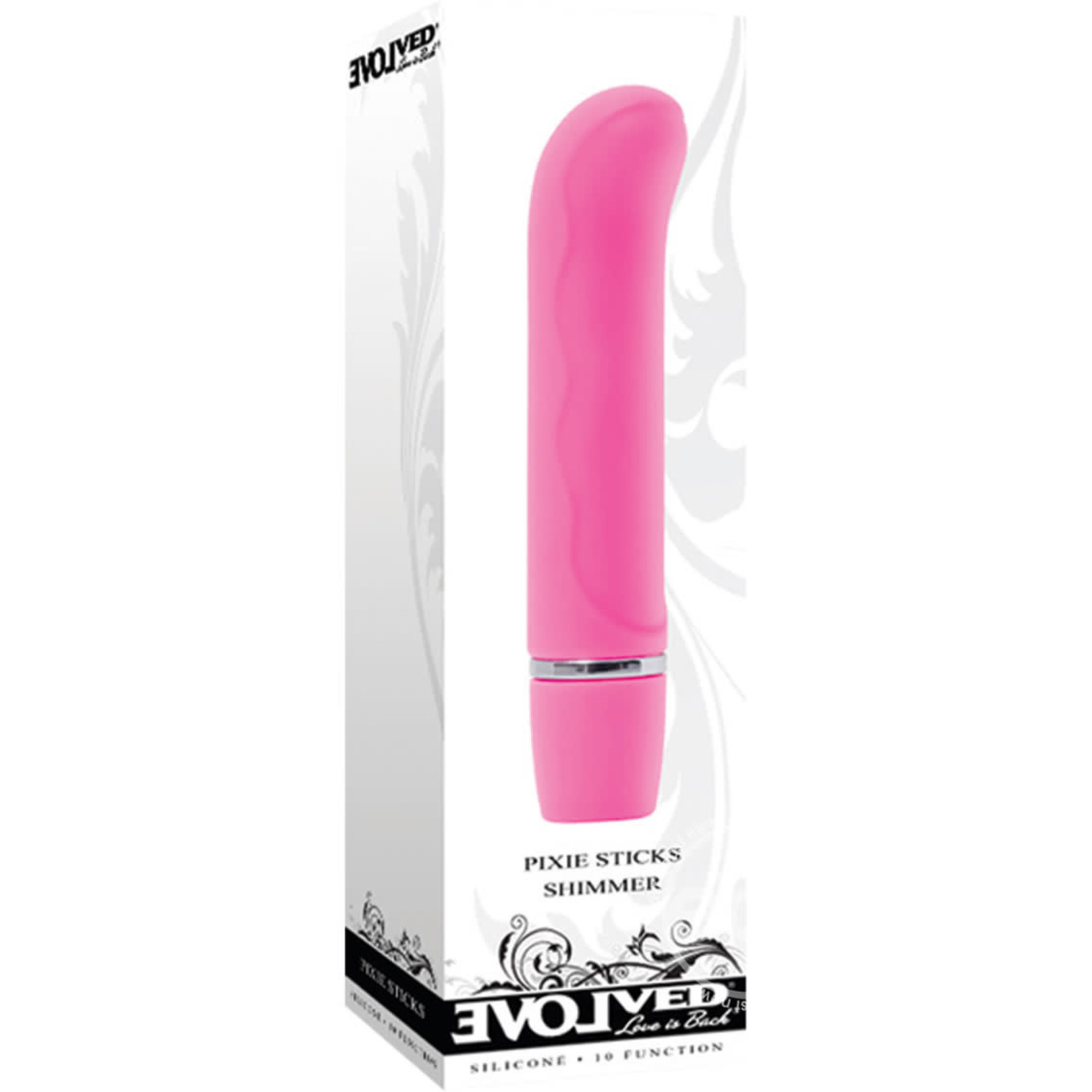 Pixie Sticks Stardust Silicone Mini Vibrator - Pink
