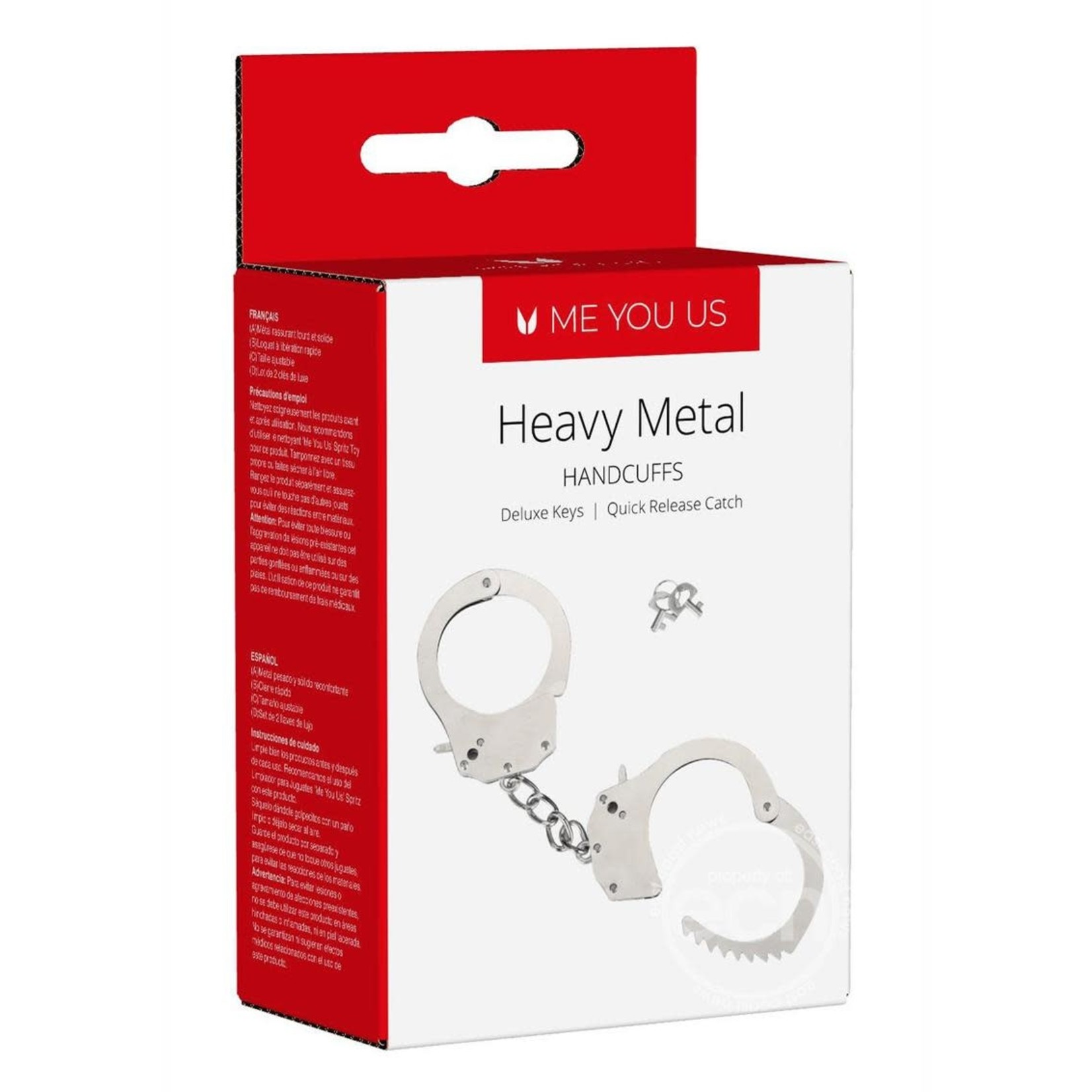 Kinx Heavy Metal Handcuffs - Silver