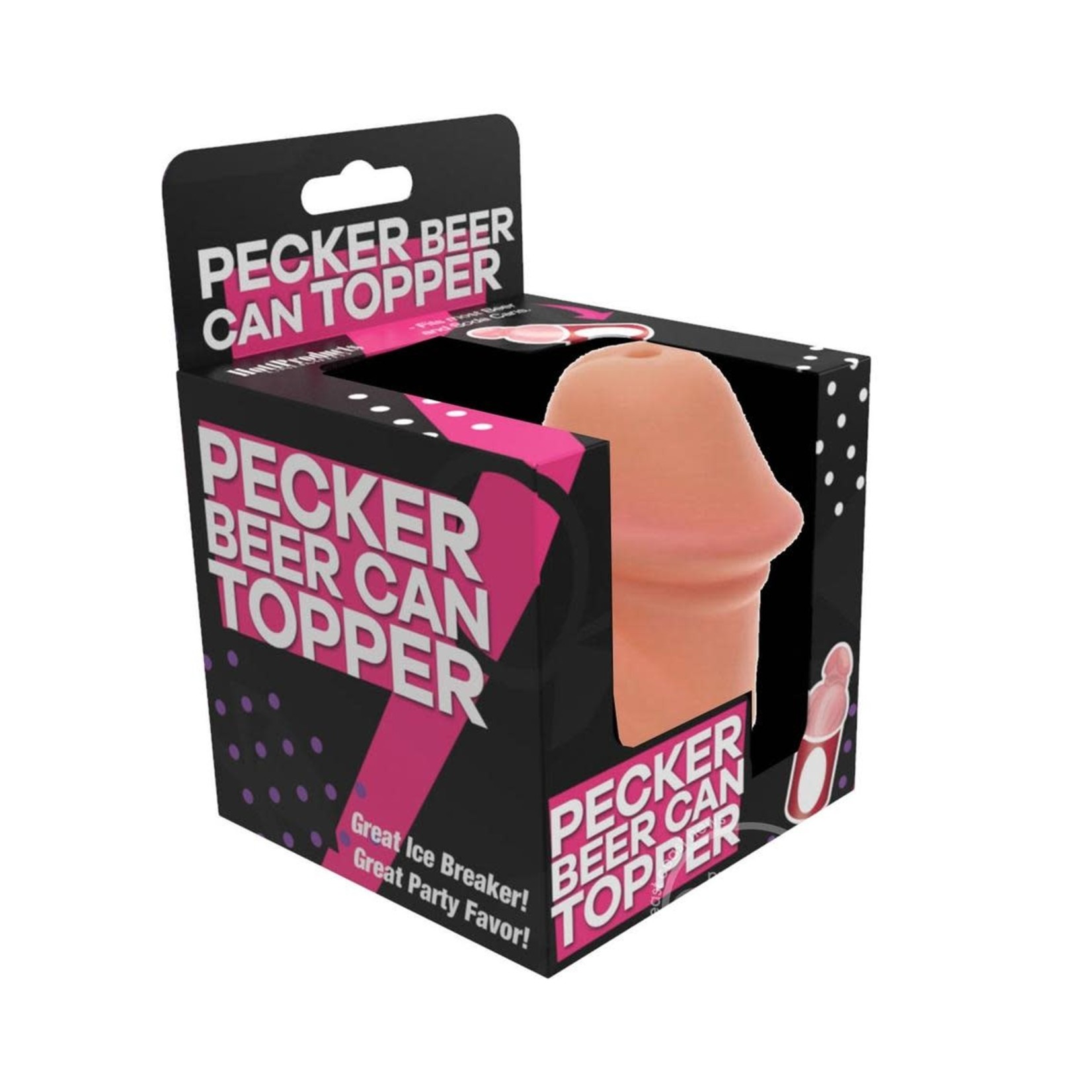 Pecker Beer Can Topper Novelty Gift