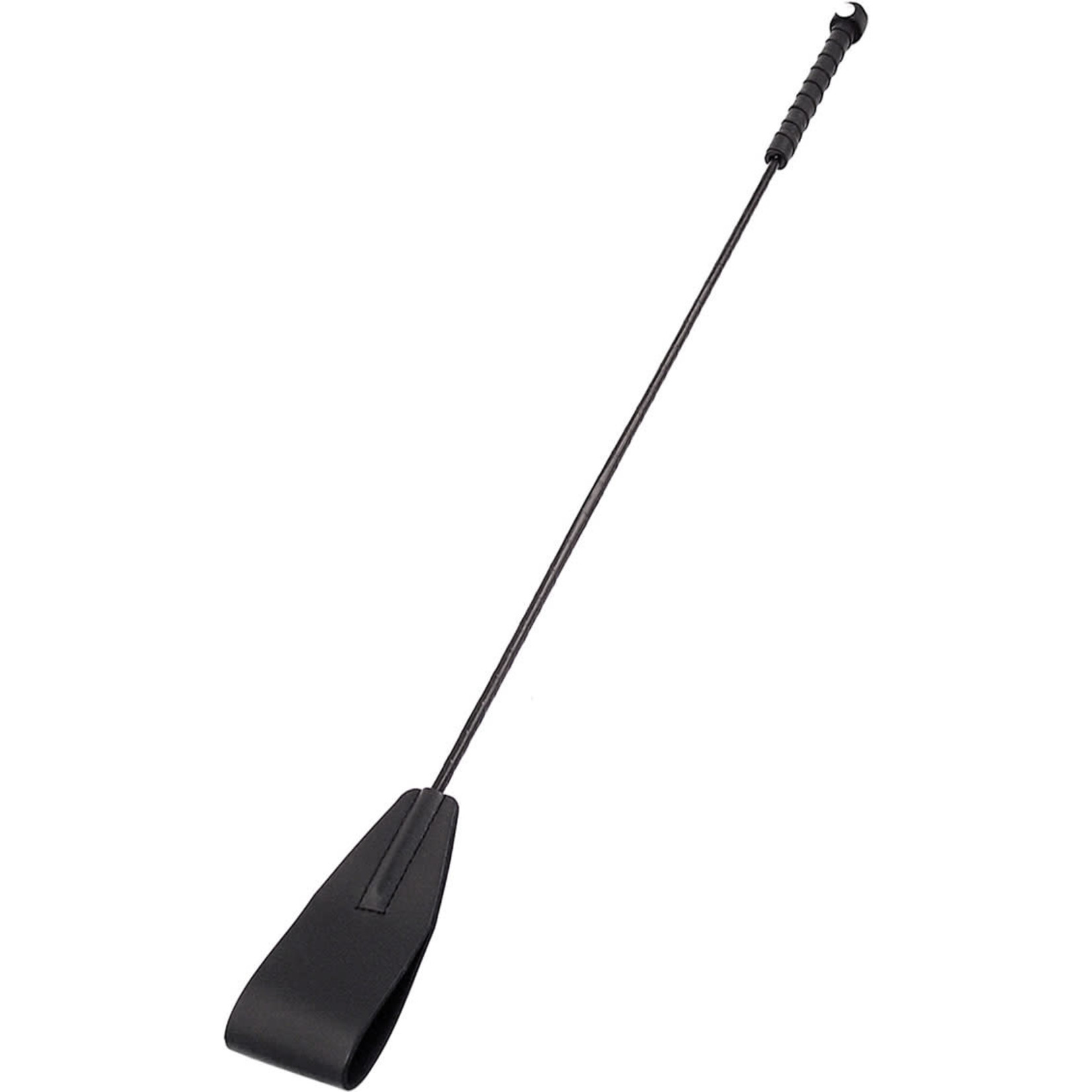 Rouge Fifty Times Hotter Leather Riding Crop - Black