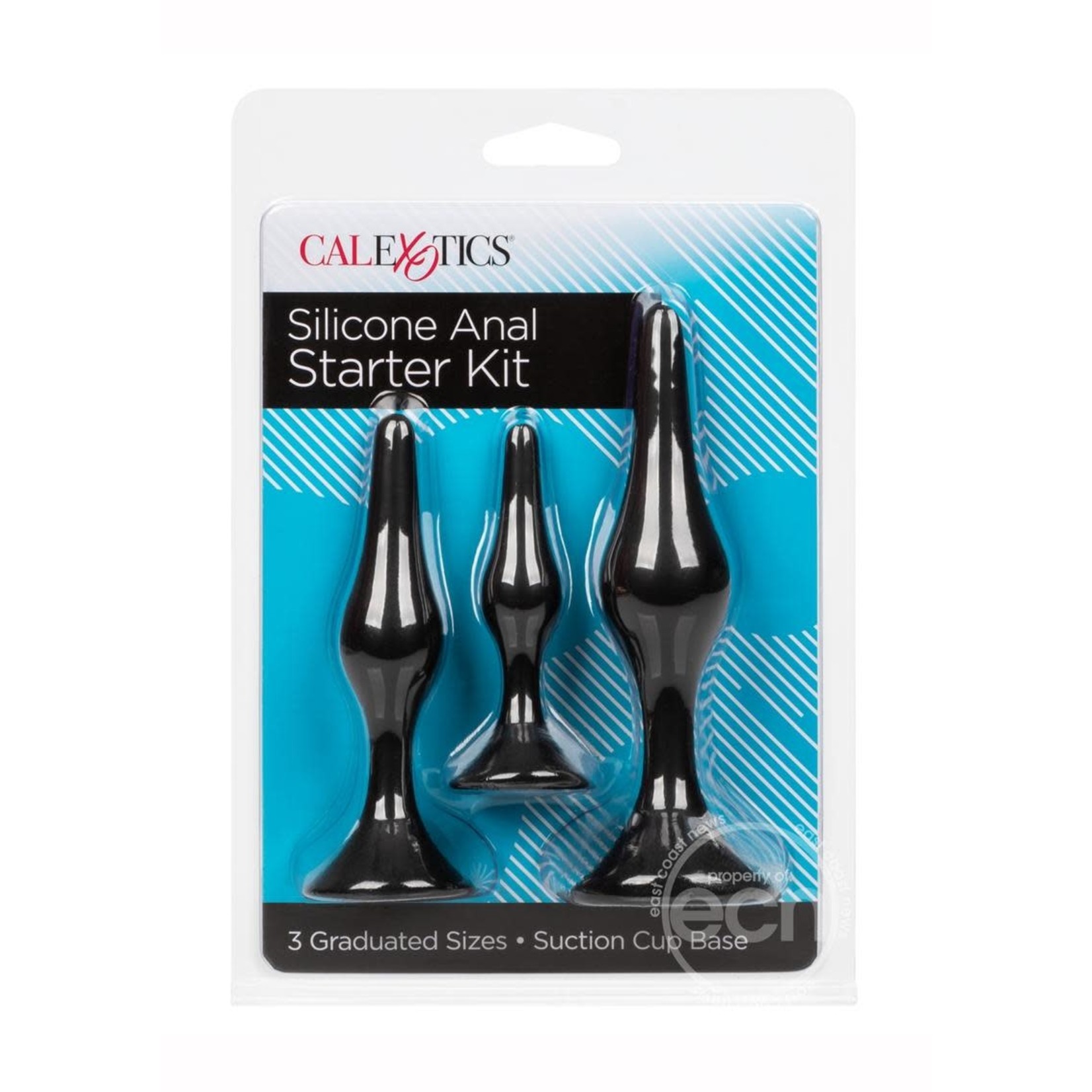 Silicone Anal Starter Kit (3 Per Set) - Black