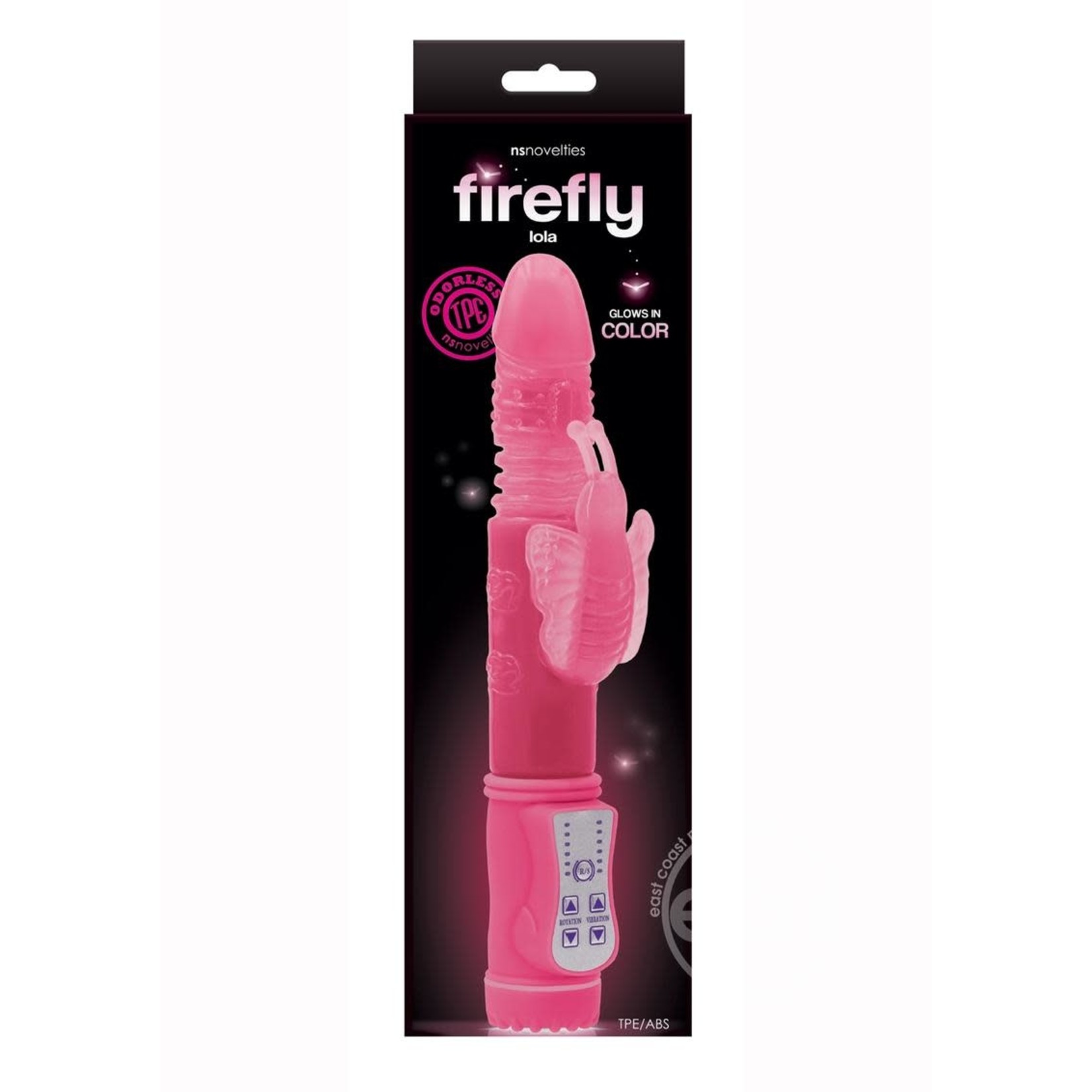Firefly Lola Glow In The Dark Thrusting & Rotating Rabbit - Pink