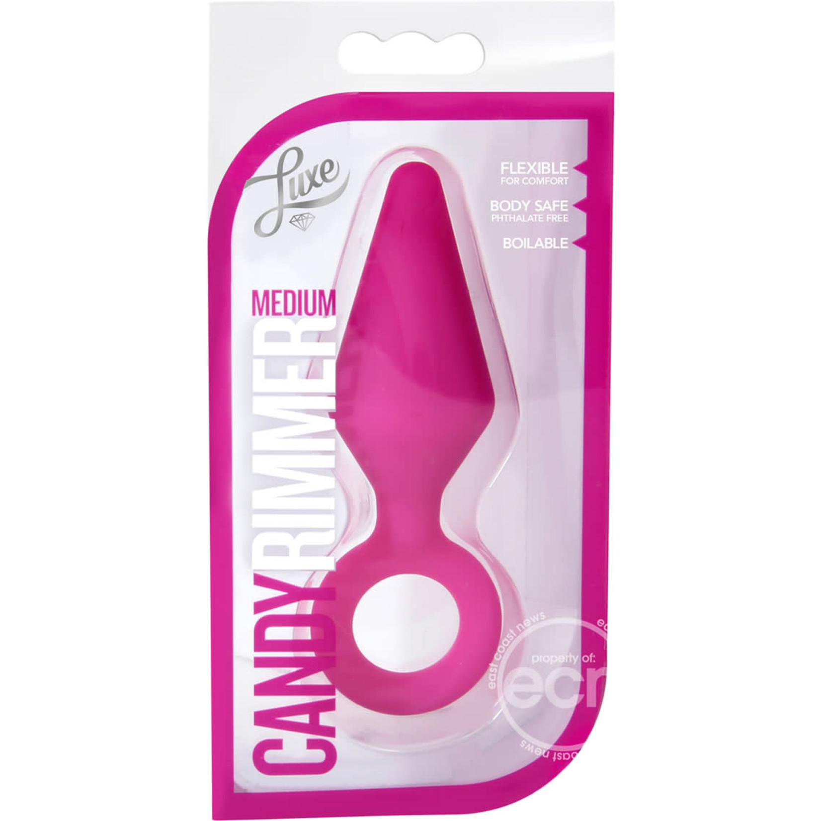 Luxe Candy Rimmer Silicone Butt Plug - Small - Pink