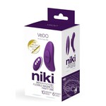 VeDO Niki Rechargeable Silicone Panty Vibrator - Deep Purple