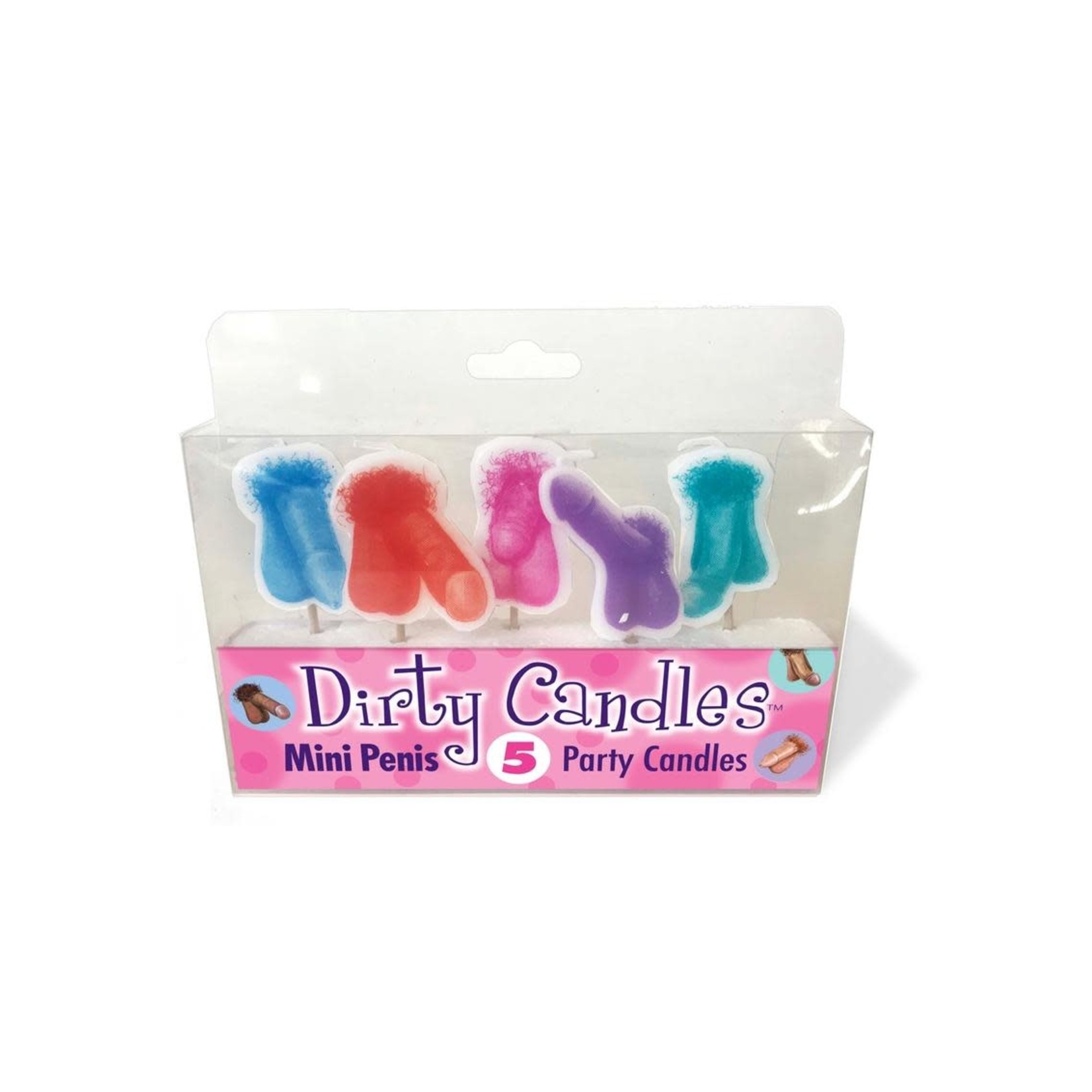 Candy Prints Dirty Candles Penis Party Candles (5 Per Pack)