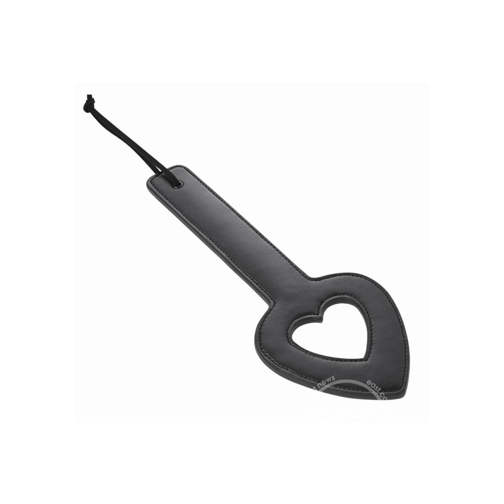 Sex & Mischief Shadow Heart Paddle 11.5in - Black