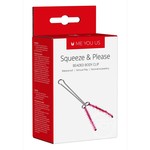 Kinx Squeeze & Please Beaded Body Clip - Pink/Silver