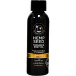 Earthly Body Hemp Seed Massage And Body Oil Dreamsicle 2oz