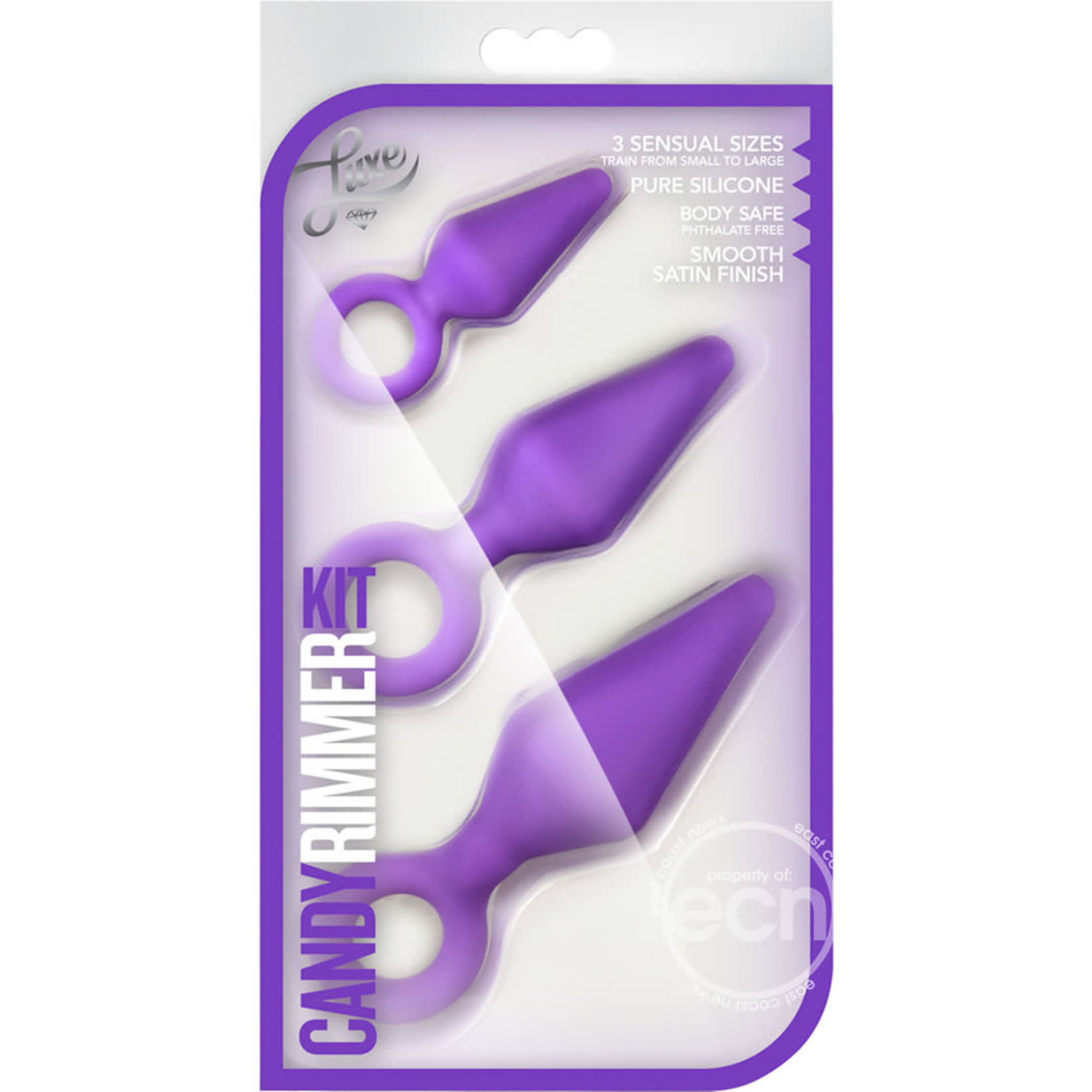 Luxe Candy Rimmer Anal Kit Silicone (3 piece Kit) - Purple