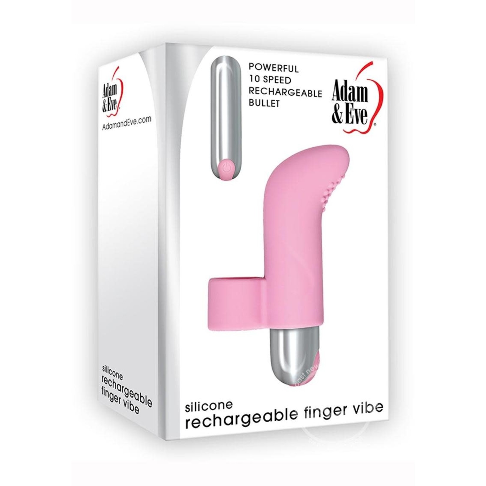 Adam & Eve Rechargeable Silicone Finger Vibrator - Pink