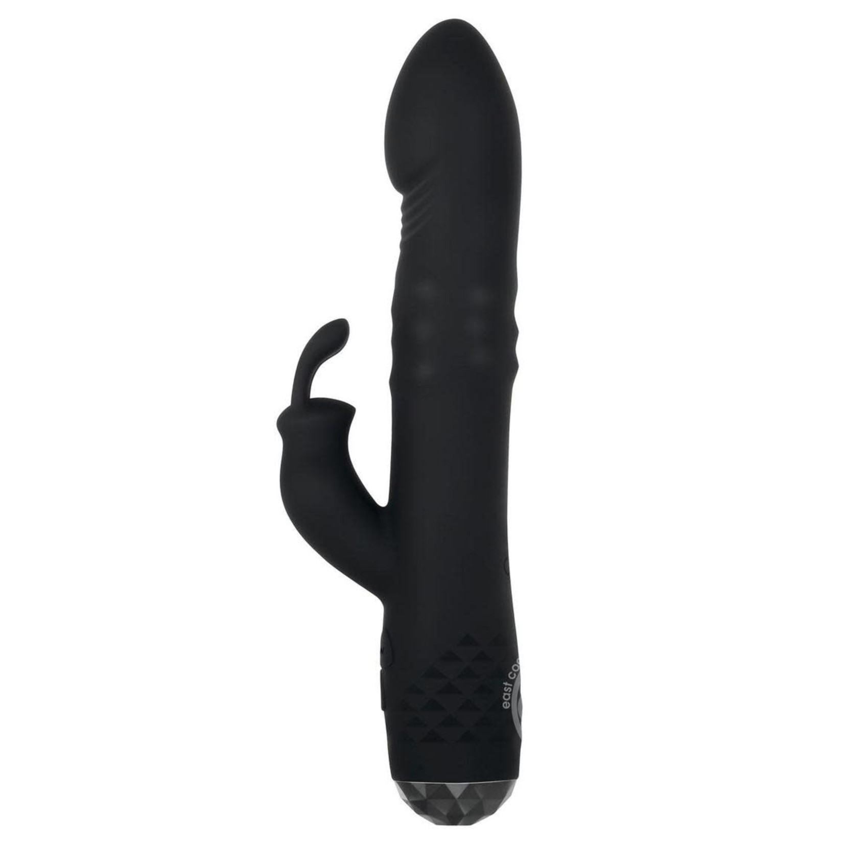 Bodacious Bunny Rechargeable Silicone Rabbit Vibrator - Black