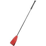 Rouge Fifty Times Hotter Leather Riding Crop - Red