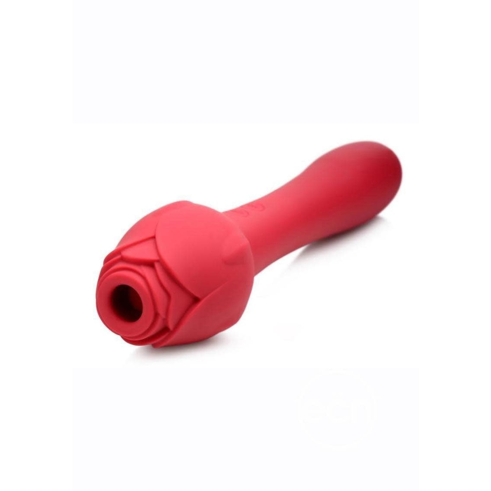 Inmi Bloomgasm Suction Rose Vibrator Rechargeable Clit Stimulator - Red