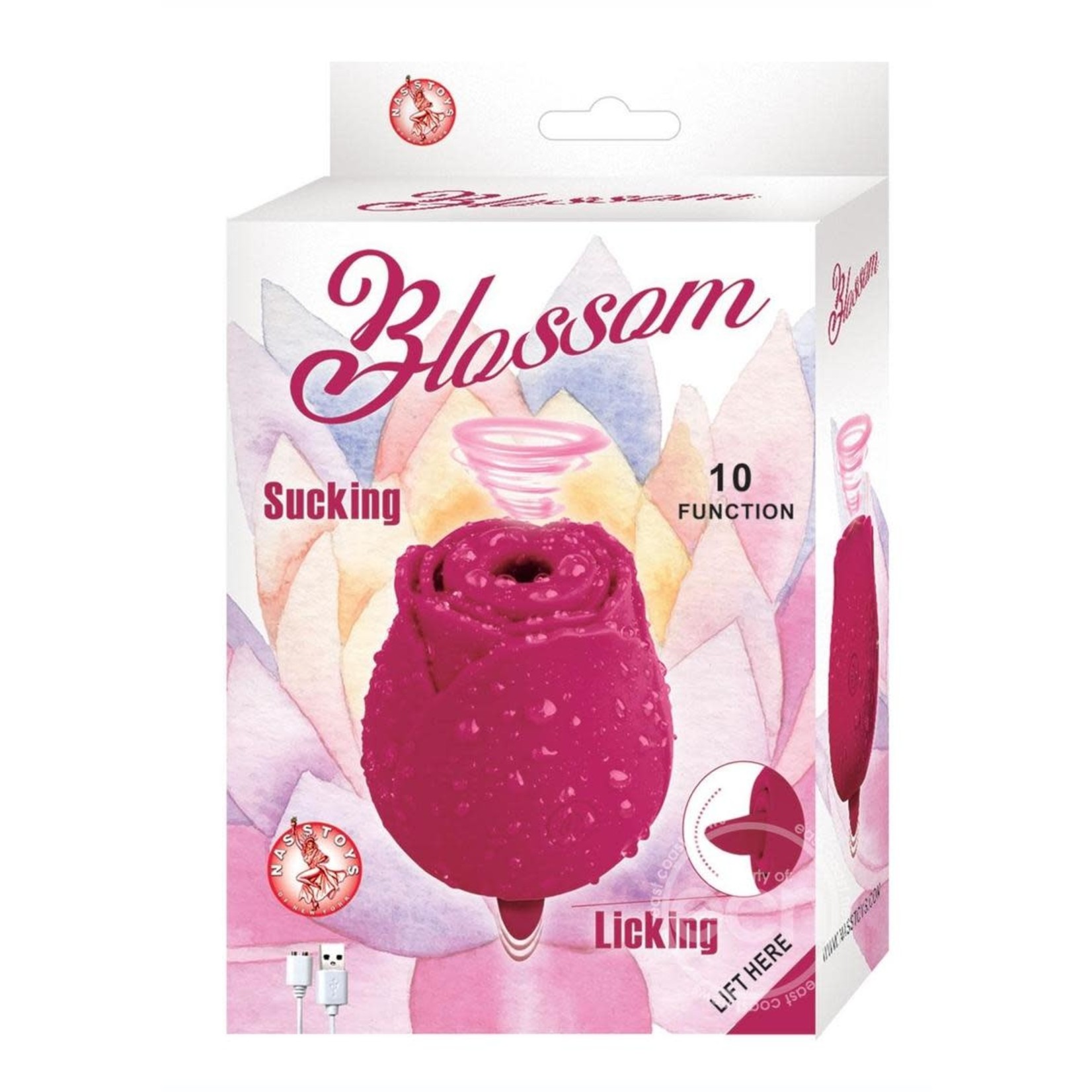 Blossom Clitoral Rose Stimulator - Red