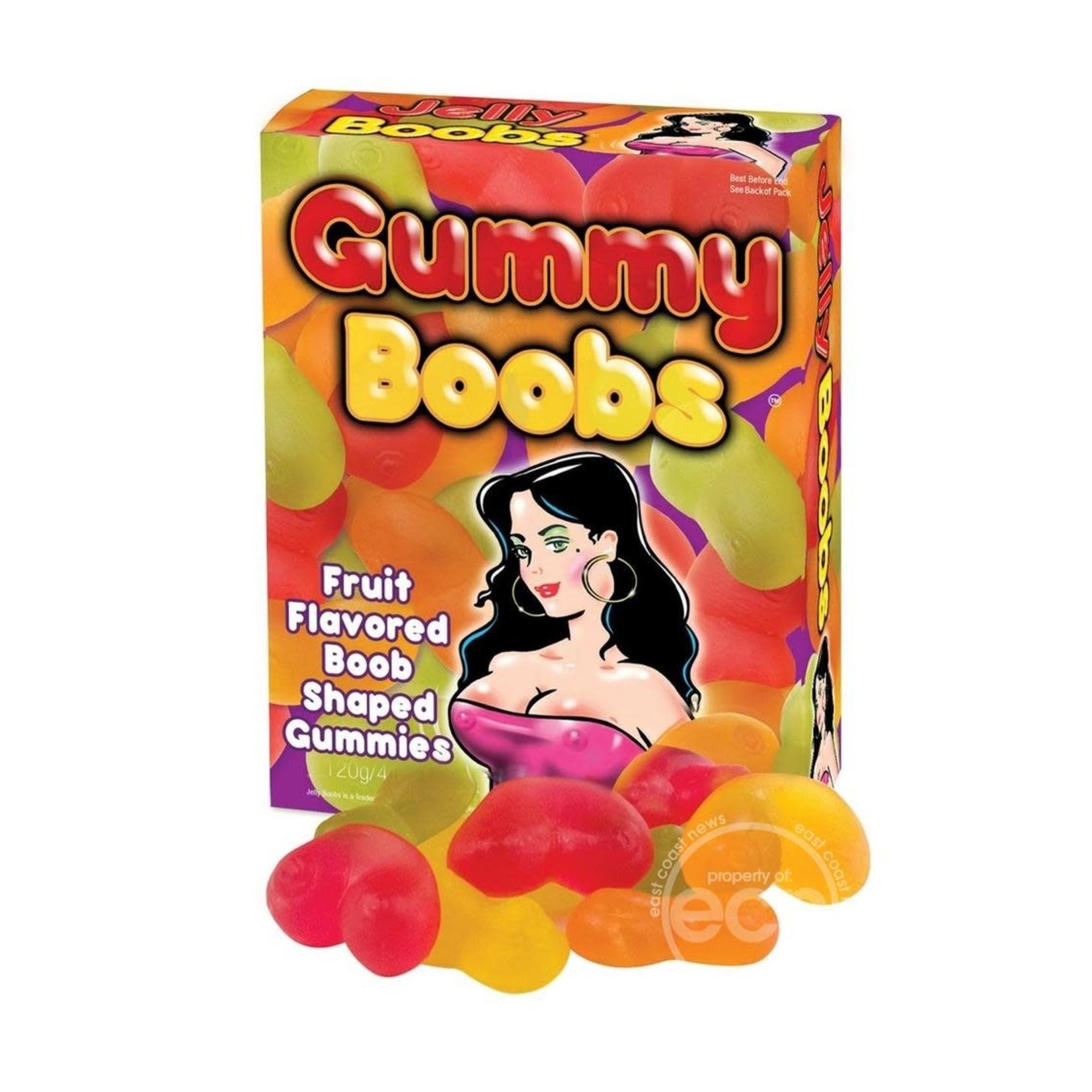 Gummy Boobs Fruity Flavored 30 Pieces Per Box