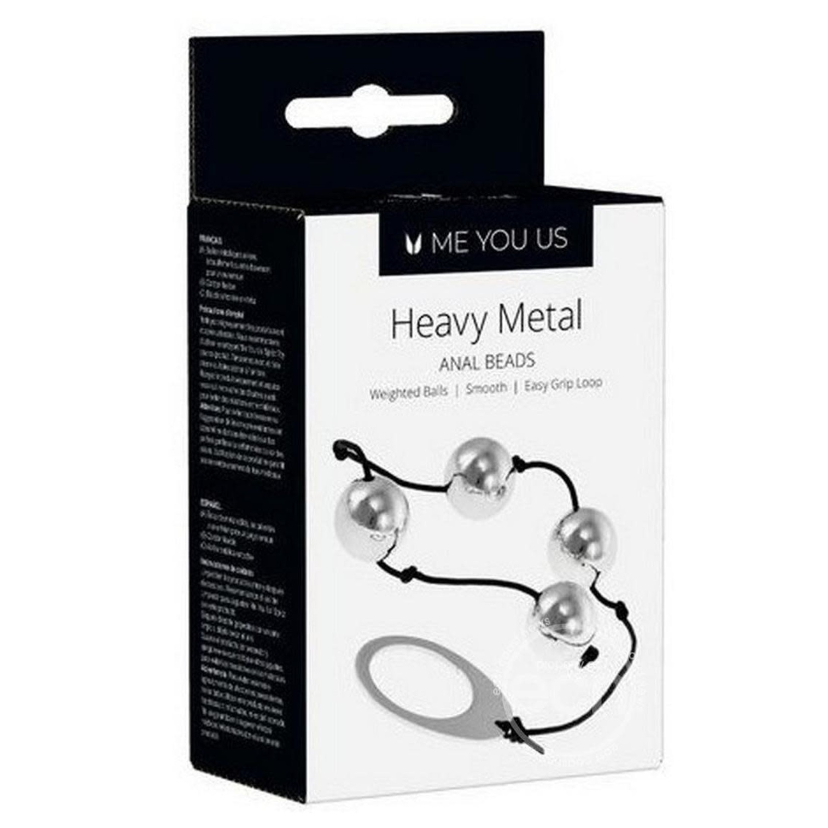 Kinx Heavy Metal Anal Beads - Silver