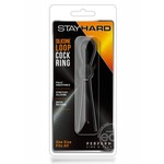 Stay Hard Silicone Loop Cock Ring - Black