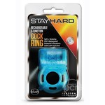 Stay Hard Rechargeable 5 Function Cock Ring - Blue