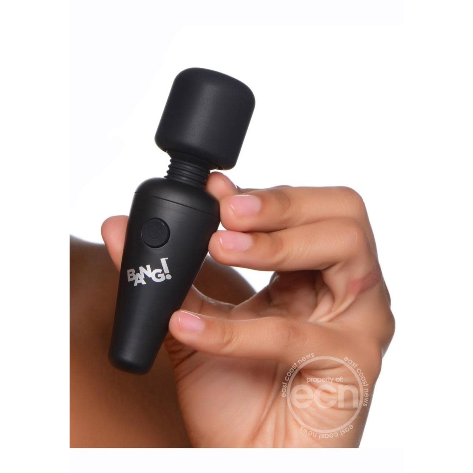 Bang! 10X Vibrating Mini Rechargeable Silicone Wand - Black