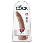 King Cock Dildo 7in - Caramel