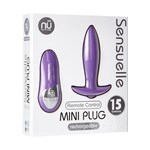 Nu Sensuelle Remote Control Mini-Plug Rechargeable Silicone Vibrating Plug - Purple