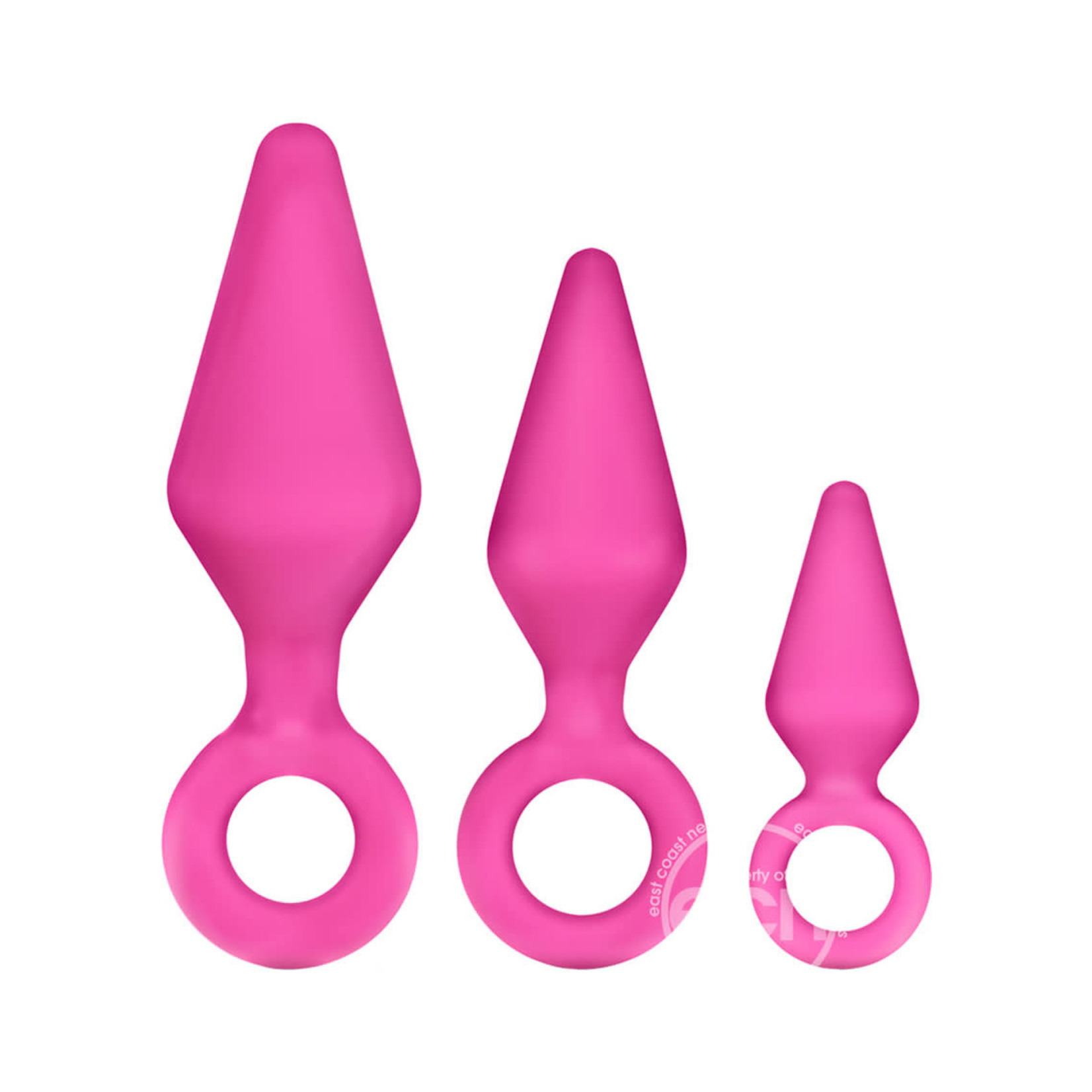 Luxe Candy Rimmer Anal Kit Silicone (3 piece Kit) - Pink
