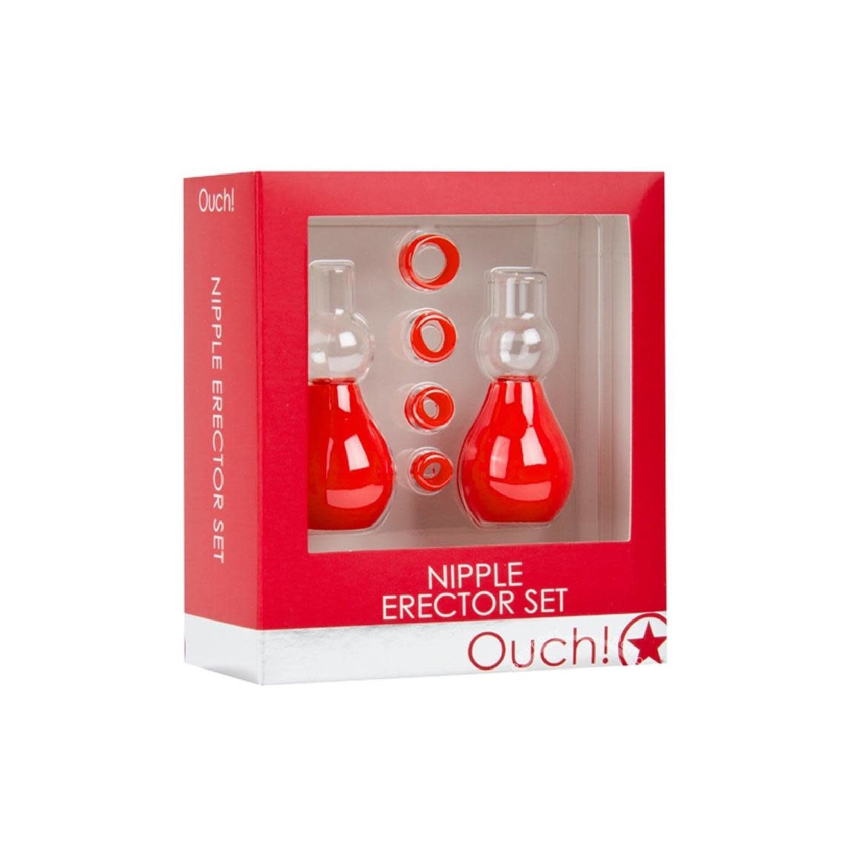 Ouch! Nipple Erector Pump Set - Red