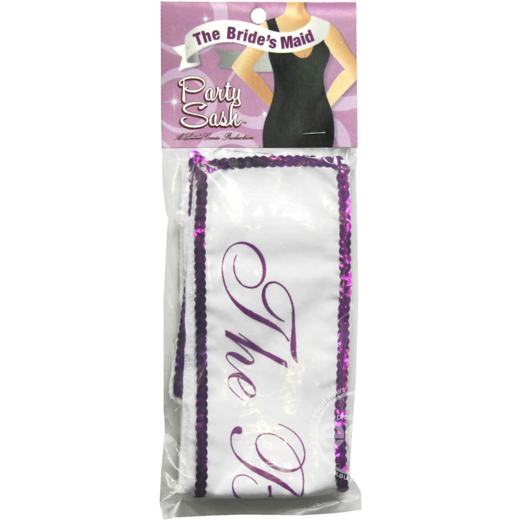 The Brides Maid Party Sash - White
