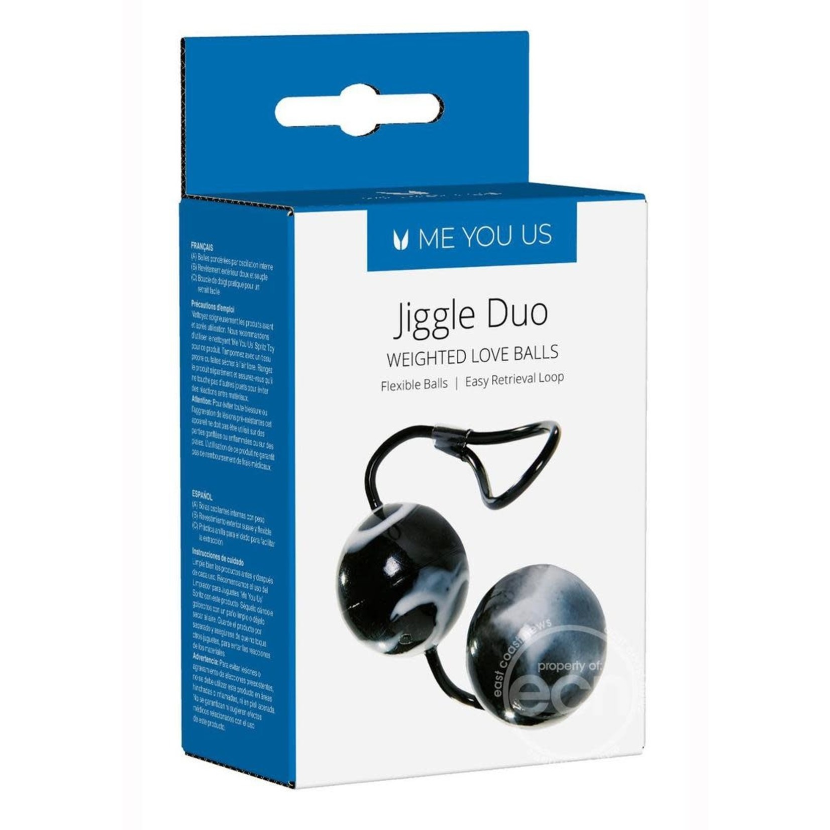 Minx Jiggle Duo Love Balls Ben Wa Kegal Balls - Black