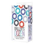The 9's - Baller's Dozen Beaded Cockrings (12 per Pack) - Assorted Colors