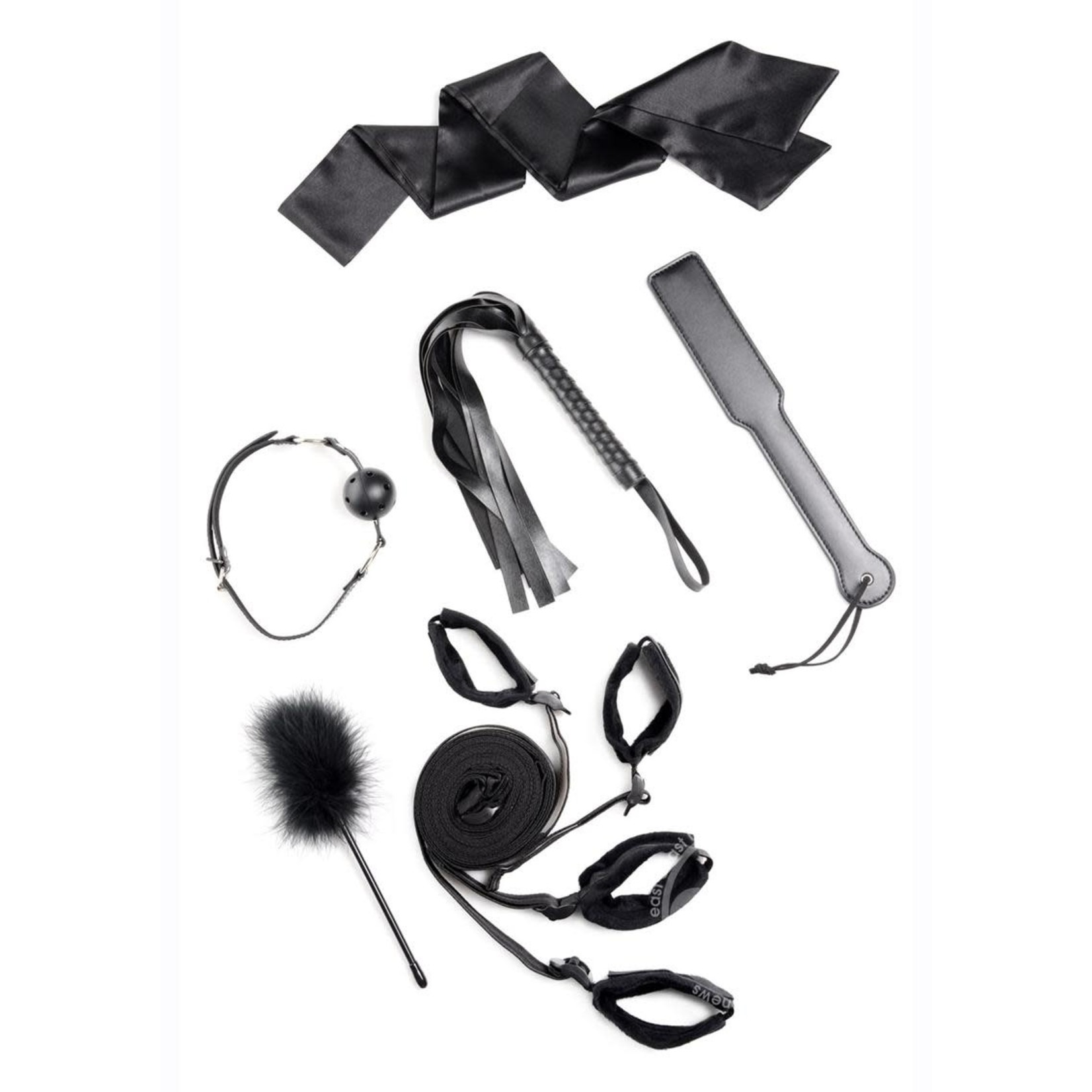 Strict Bed Bondage Restraint Kit (set of 6) - Black