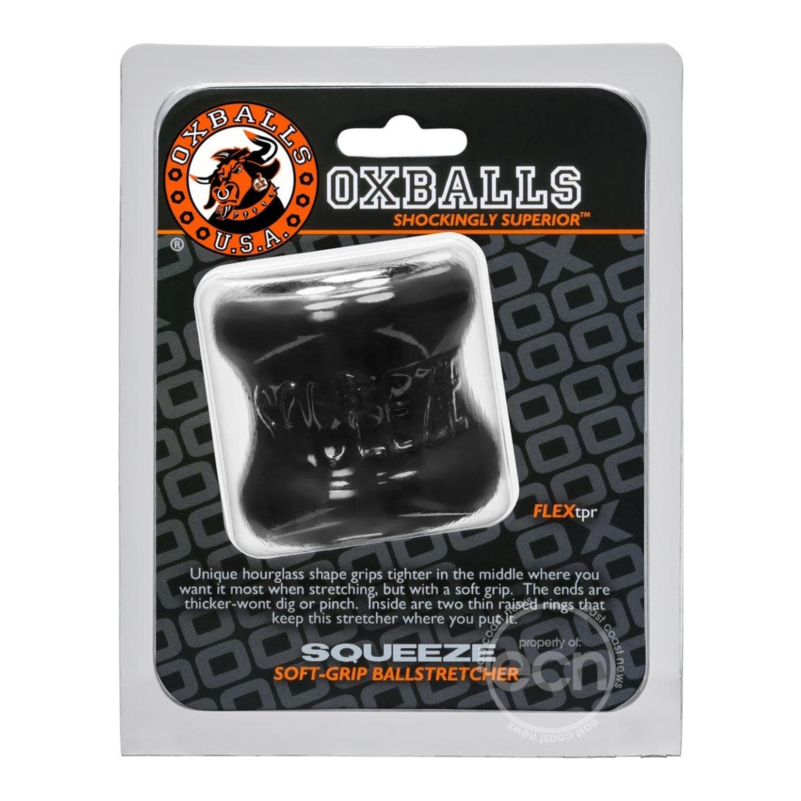 Oxballs Squeeze Soft Grip Ball Stretcher - Black