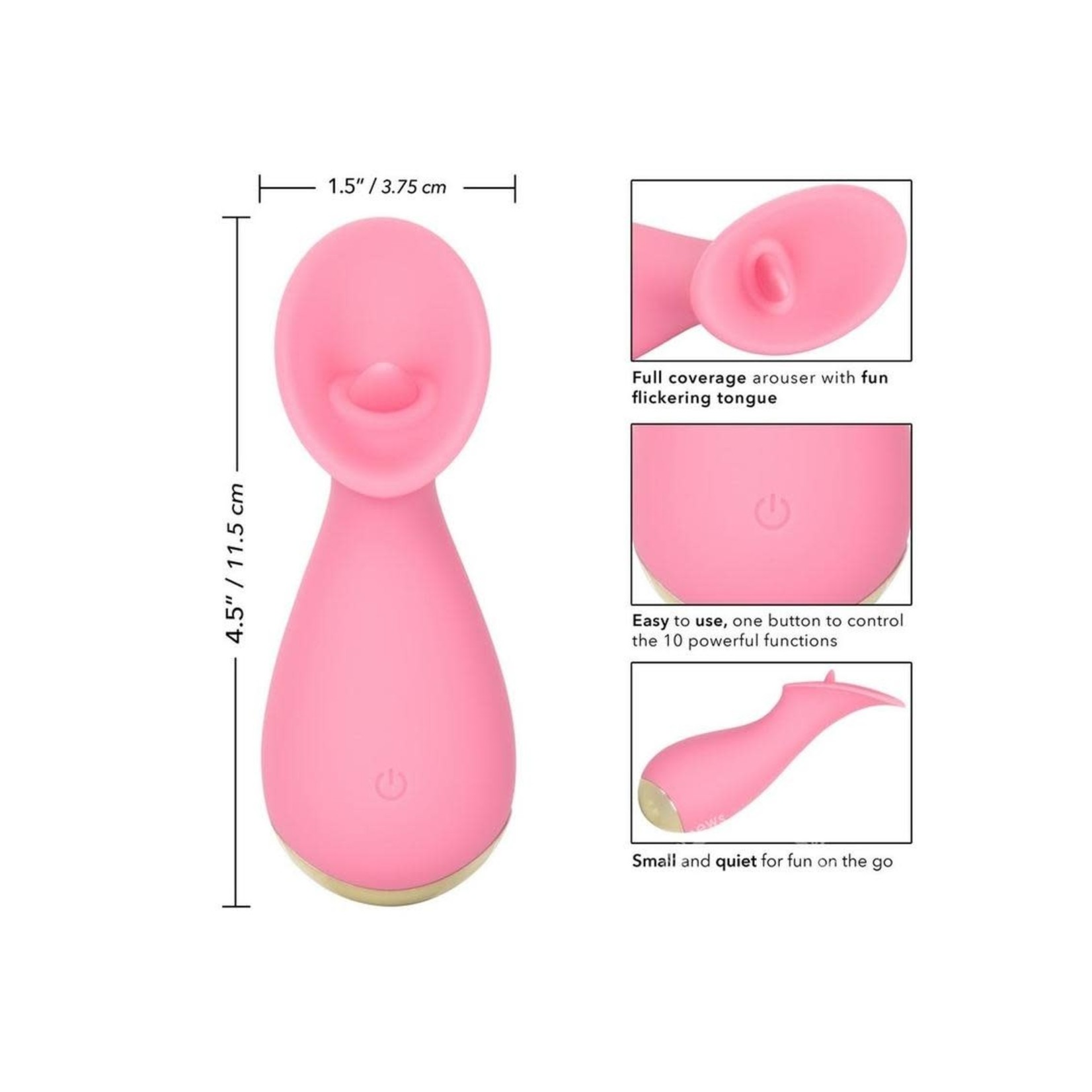 Slay #TickleMe Rechargeable Silicone Petite Vibrator - Pink
