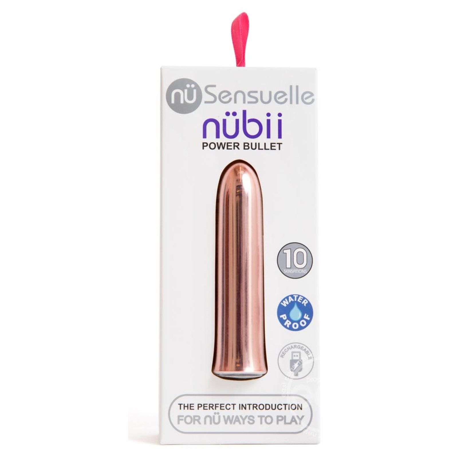 Sensuelle Nubii 15 Function Silicone Rechargeable Bullet - Rose Gold