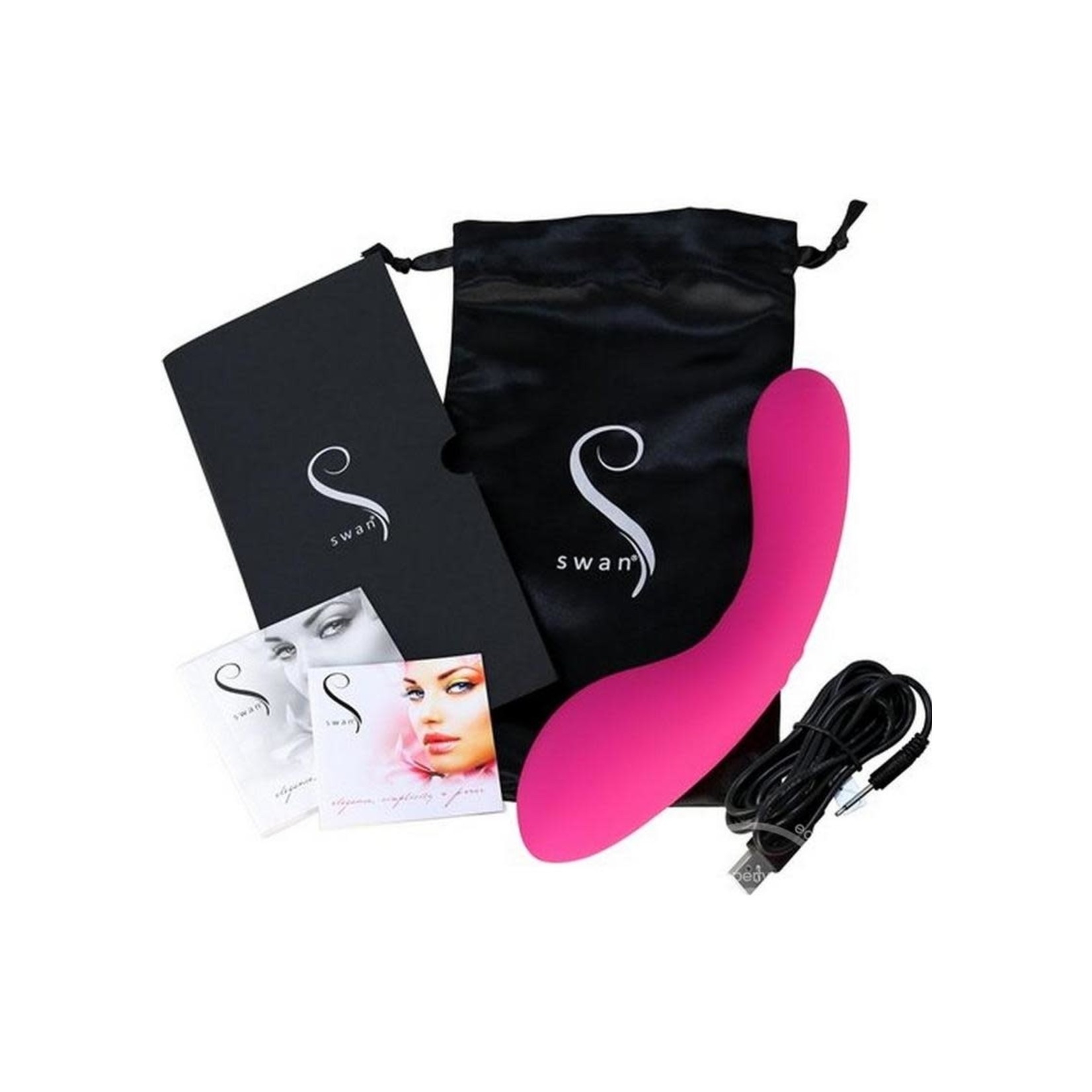 Swan The Swan Silicone Rechargeable Wand Massager - Pink