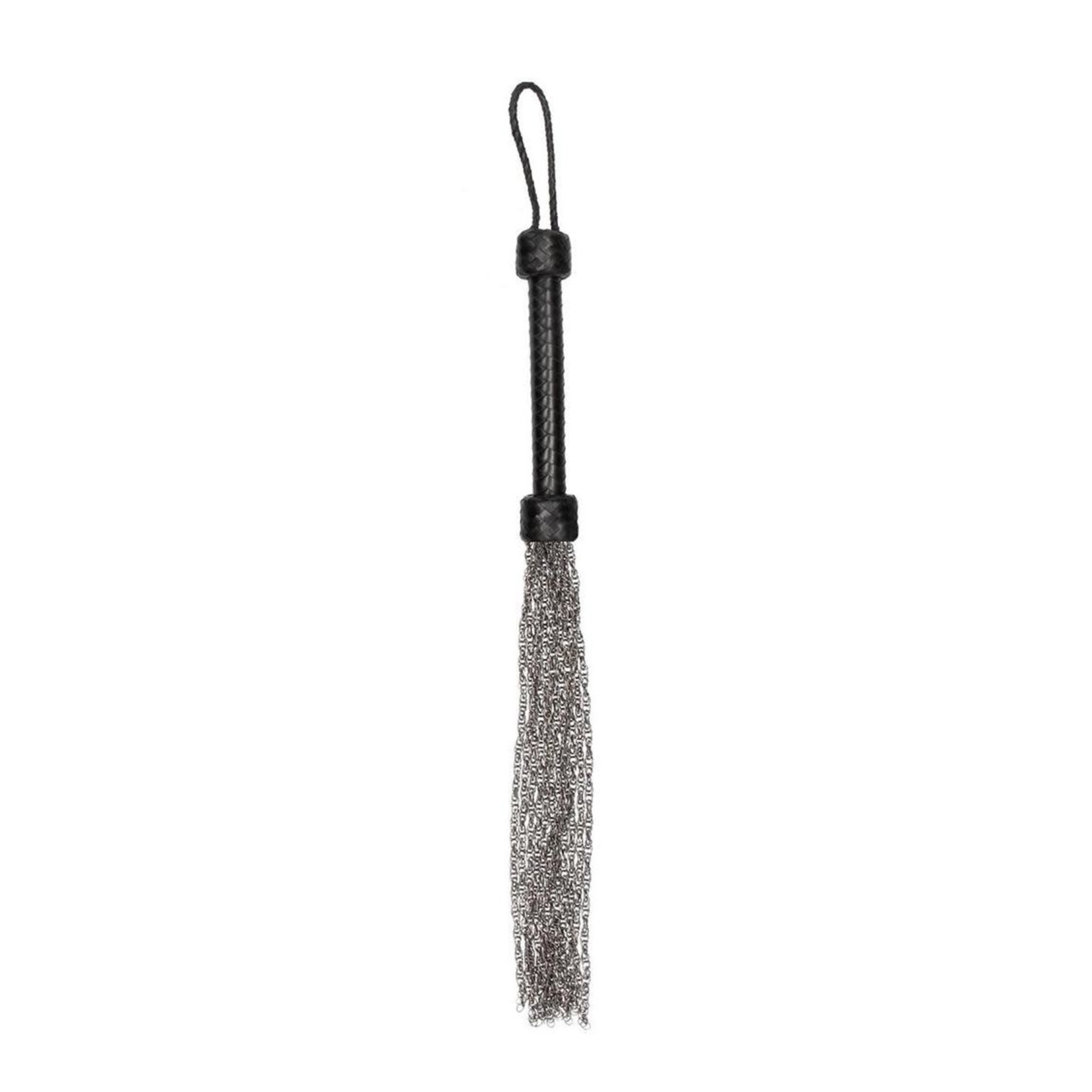 Ouch! Pain Metal Chain Flogger - Black