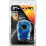 Stay Hard Vibrating Cock Ring - Blue