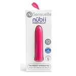 Sensuelle Nubii 15 Function Silicone Rechargeable Bullet - Blush Pink