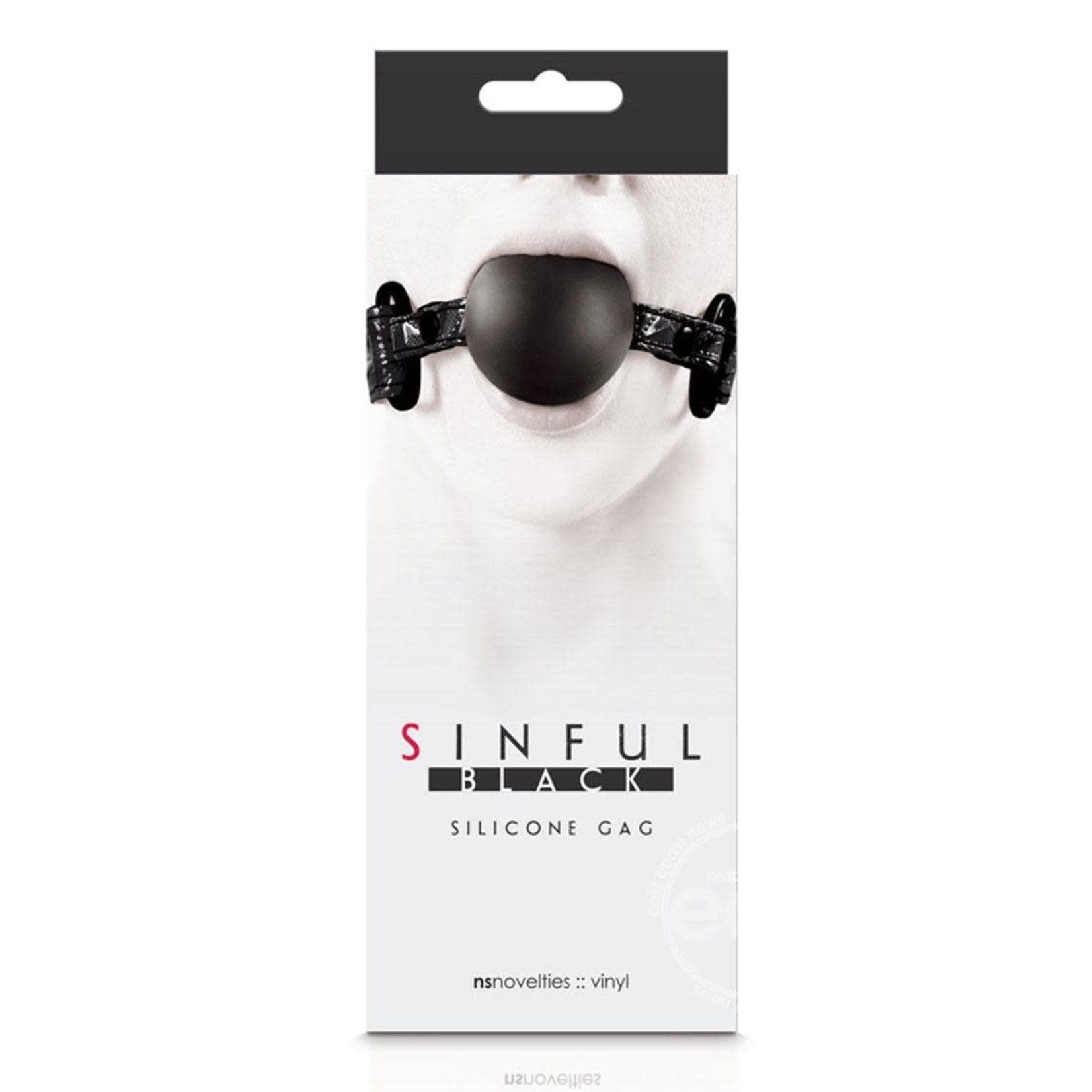 Sinful Silicone Ball Gag - Black