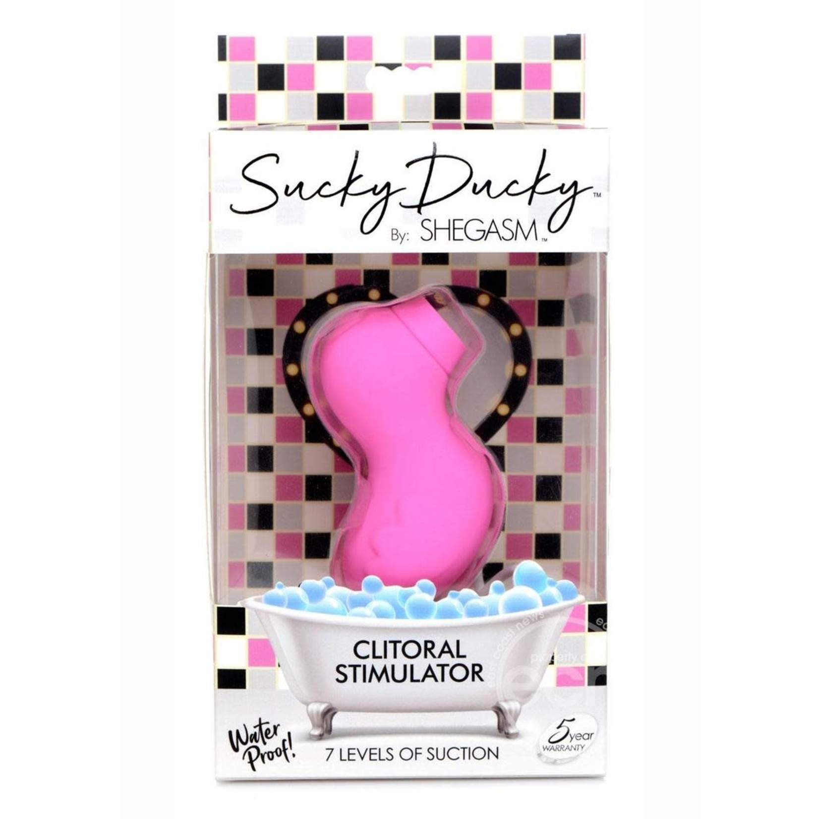 Inmi Shegasm Sucky Ducky Silicone Rechargeable Clitoral Stimulator - Pink