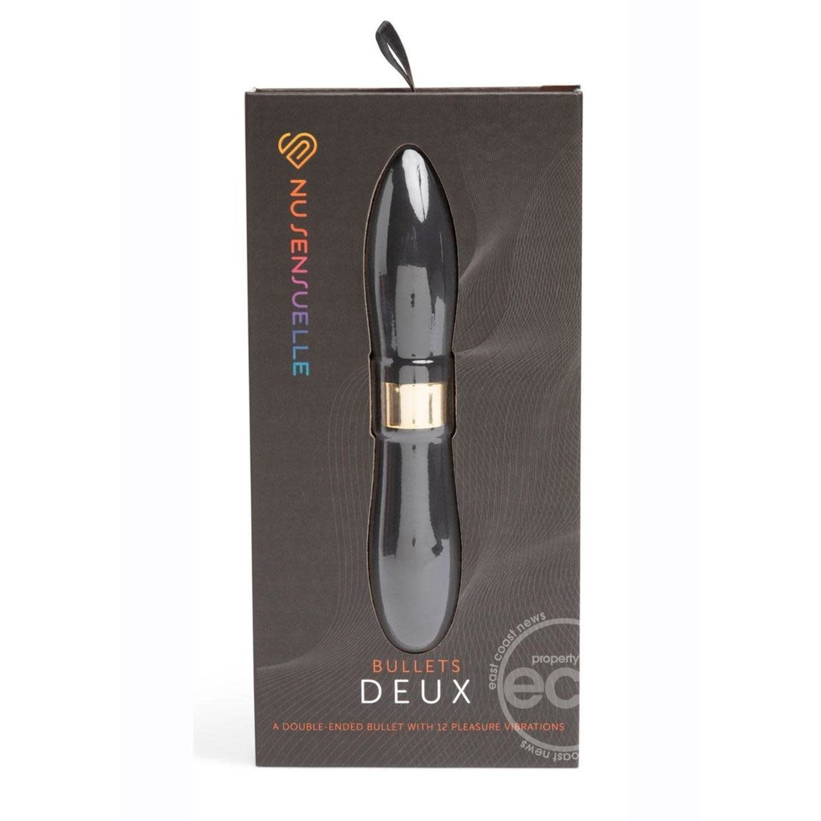 Nu Sensuelle Deux Silicone Rechargeable Bullet - Black/Rose Gold