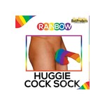 Rainbow Huggie Mens Cock Sock Multicolor