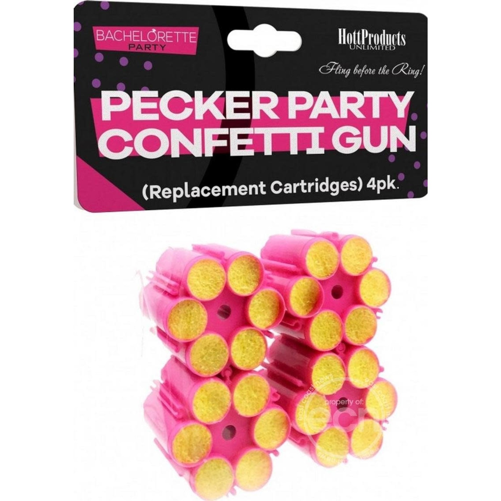 Bachelorette Party Pecker Party Confietti Gun Refills 4 Each Per Pack