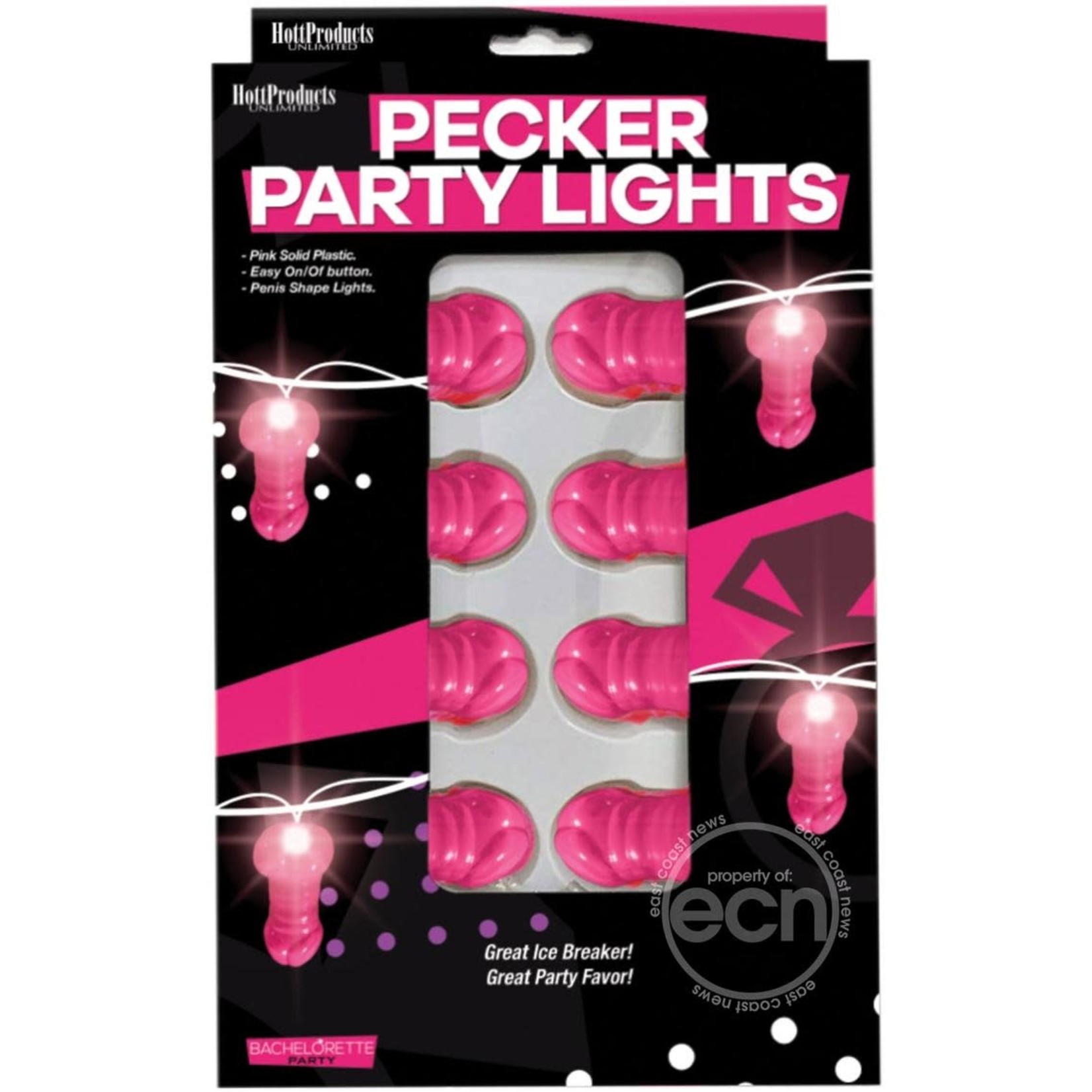 Bachelorette Pecker Party Lights - Pink