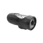 Hummer 2.0 Silicone Rechargeable Vibrating Stroker - Crystal Clear/Black Pearl