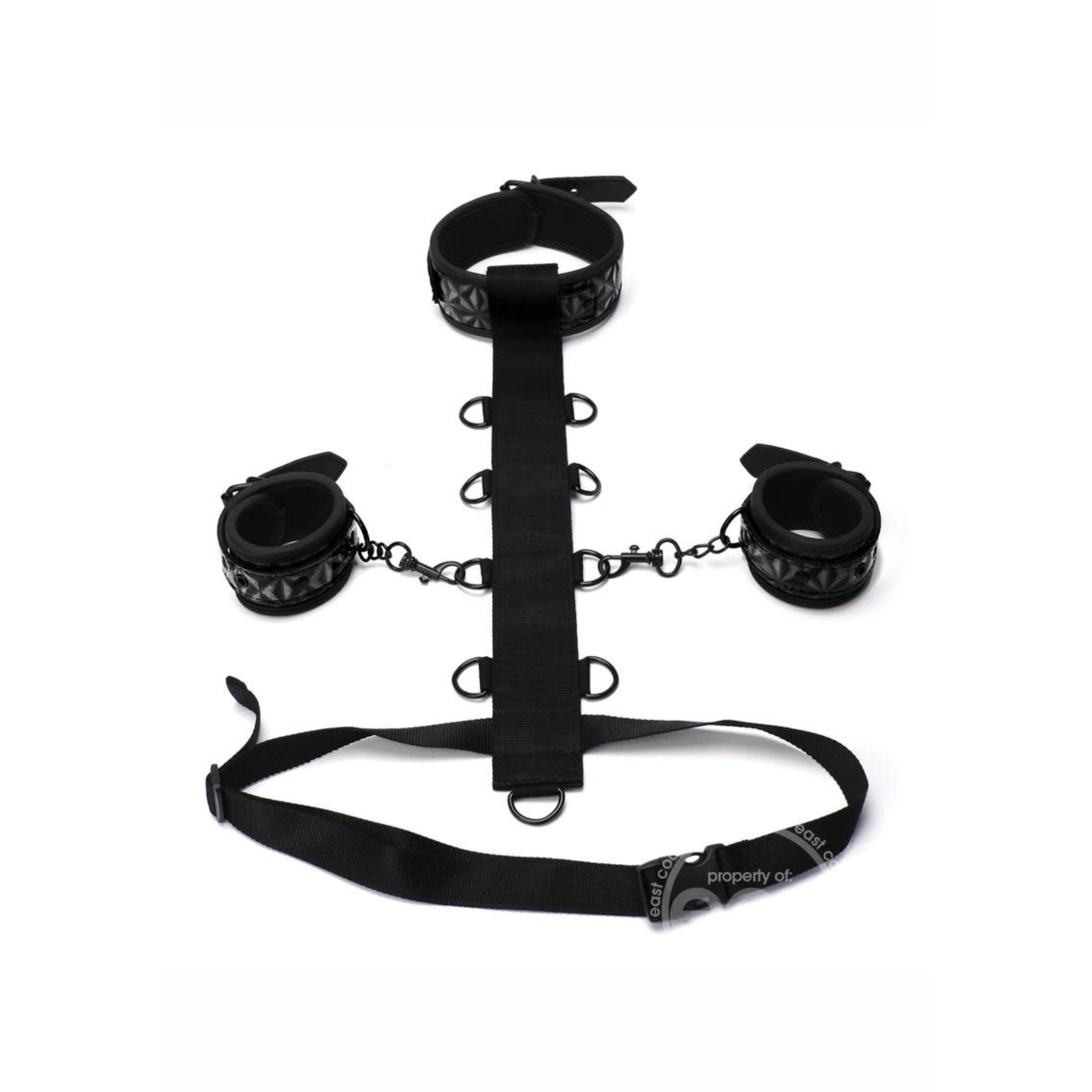 Whipsmart Adjustable Body Harness Restraint 3pc - Black