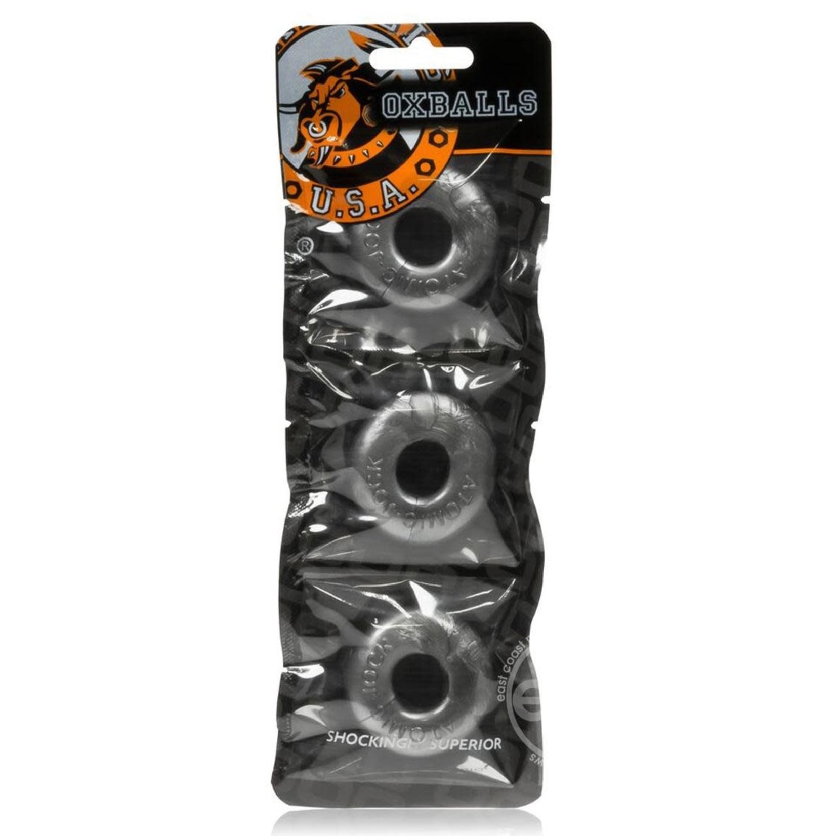 Oxballs Ringer Cock Rings (3 Pack) - Silver