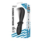 ZOLO Come Hither Prostate Silicone Rechargeable Anal Vibrator - Black