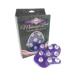 Behind Closed Doors Massage Love Rollerball Massage Glove - Blue